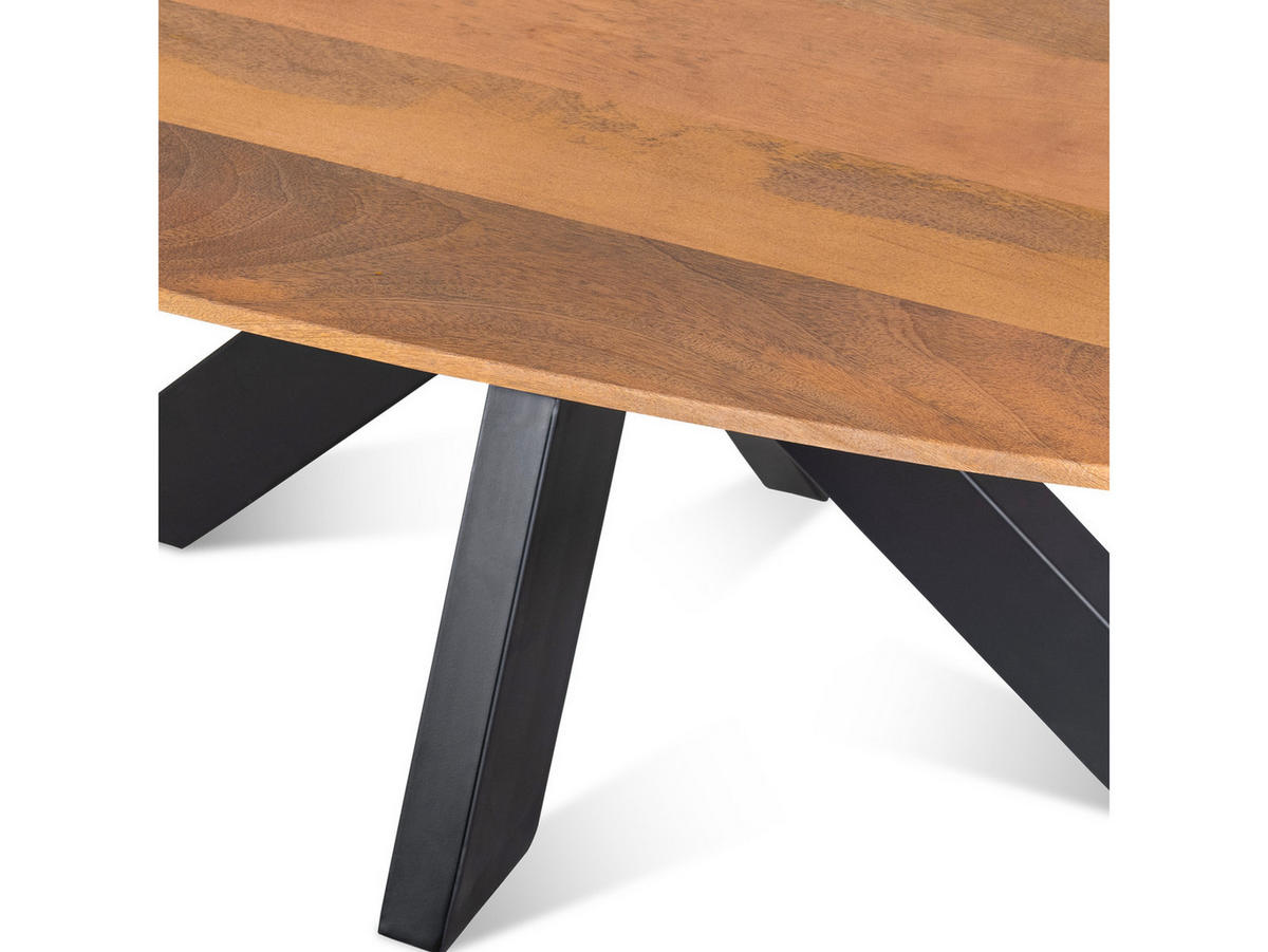 COUCHTISCH Deens Mangoholz 130 cm / 70 cm Natur - Naturfarben, Holz (70/130/45cm)