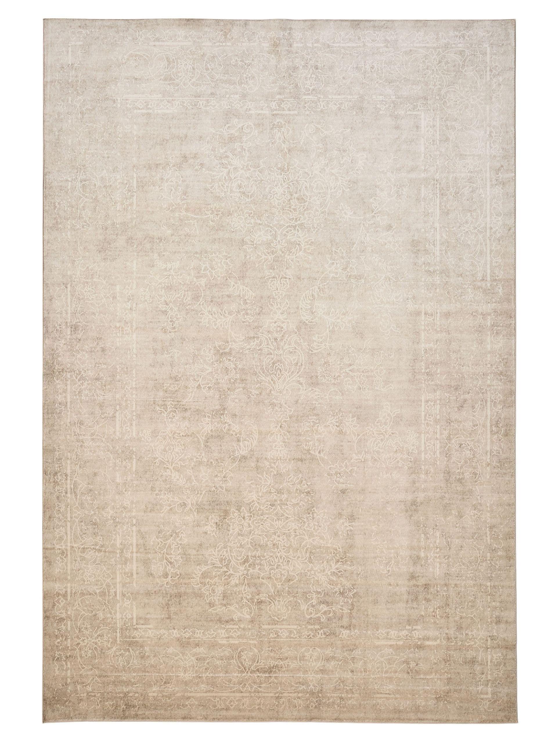 VINTAGE-TEPPICH Miray waschbar 120/170 cm - Beige/Creme, Kunststoff (120/170cm) - benuta Nest