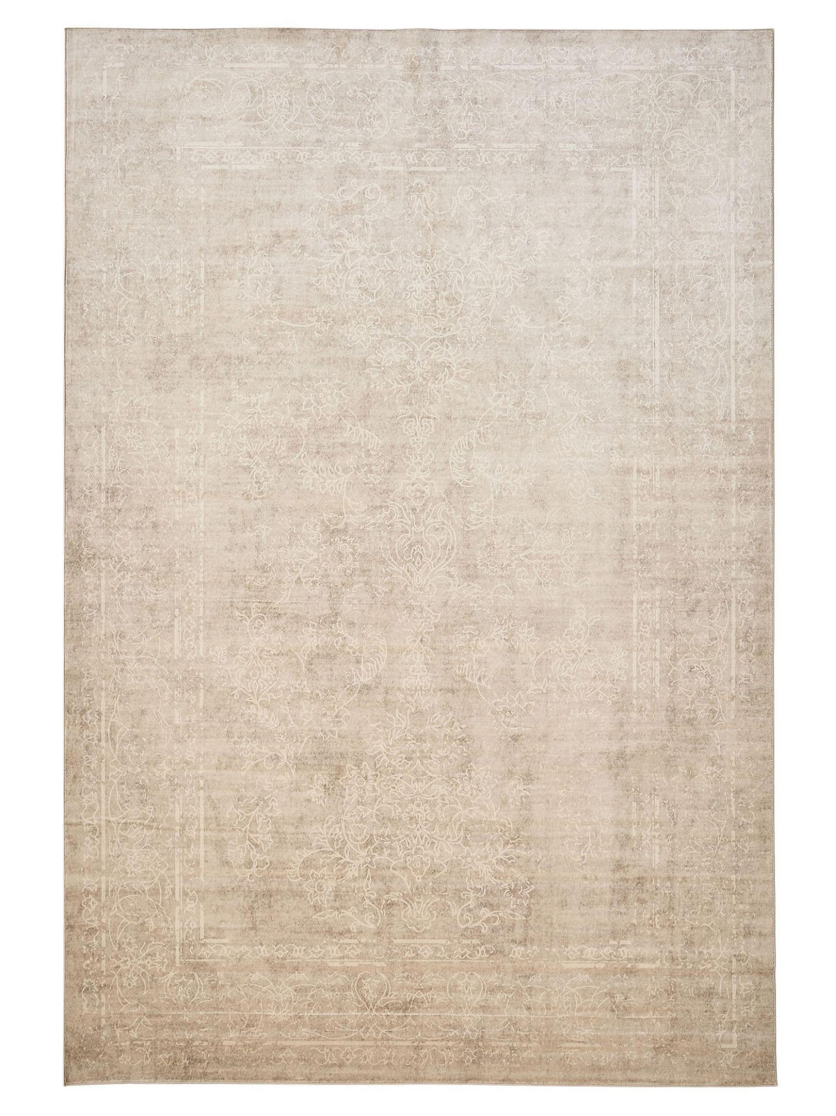 VINTAGE-TEPPICH Miray waschbar 120/170 cm - Beige/Creme, Kunststoff (120/170cm) - benuta Nest