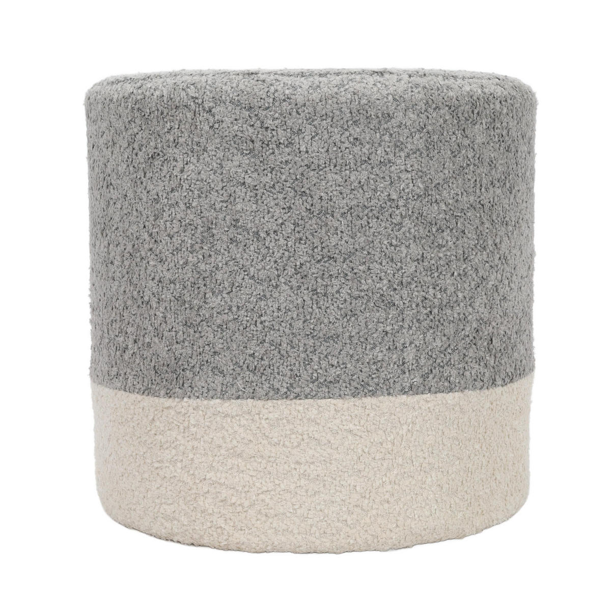 BOUCLE zweifarbig 35/35/34 cm - Grau, Textil (35/34/35cm) - Home Styling Collection