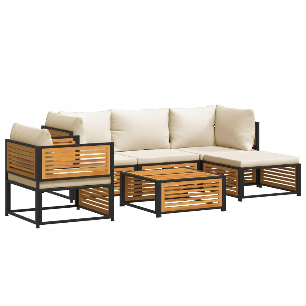 vidaXL Garten-Sofagarnitur Creme
