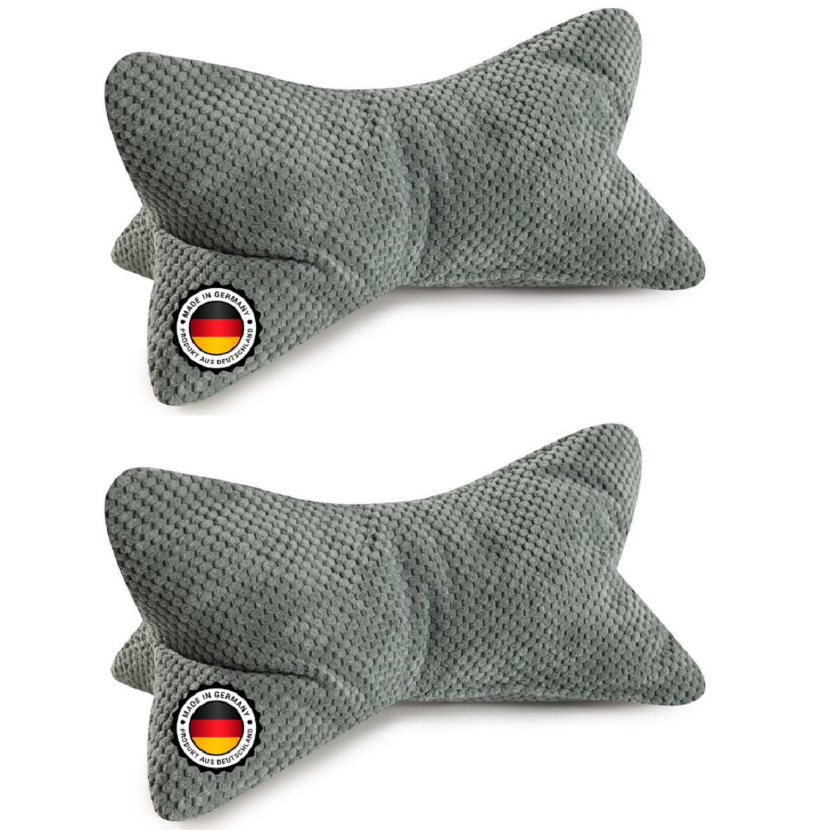 KISSEN Leseknochen Ole 2er Set salbei - Salbeigrün, Textil (22/42cm) - Bonvionn