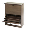 SCHUHKIPPER Grau, Braun - Braun/Grau, Holzwerkstoff (60/81/25cm) - MCW