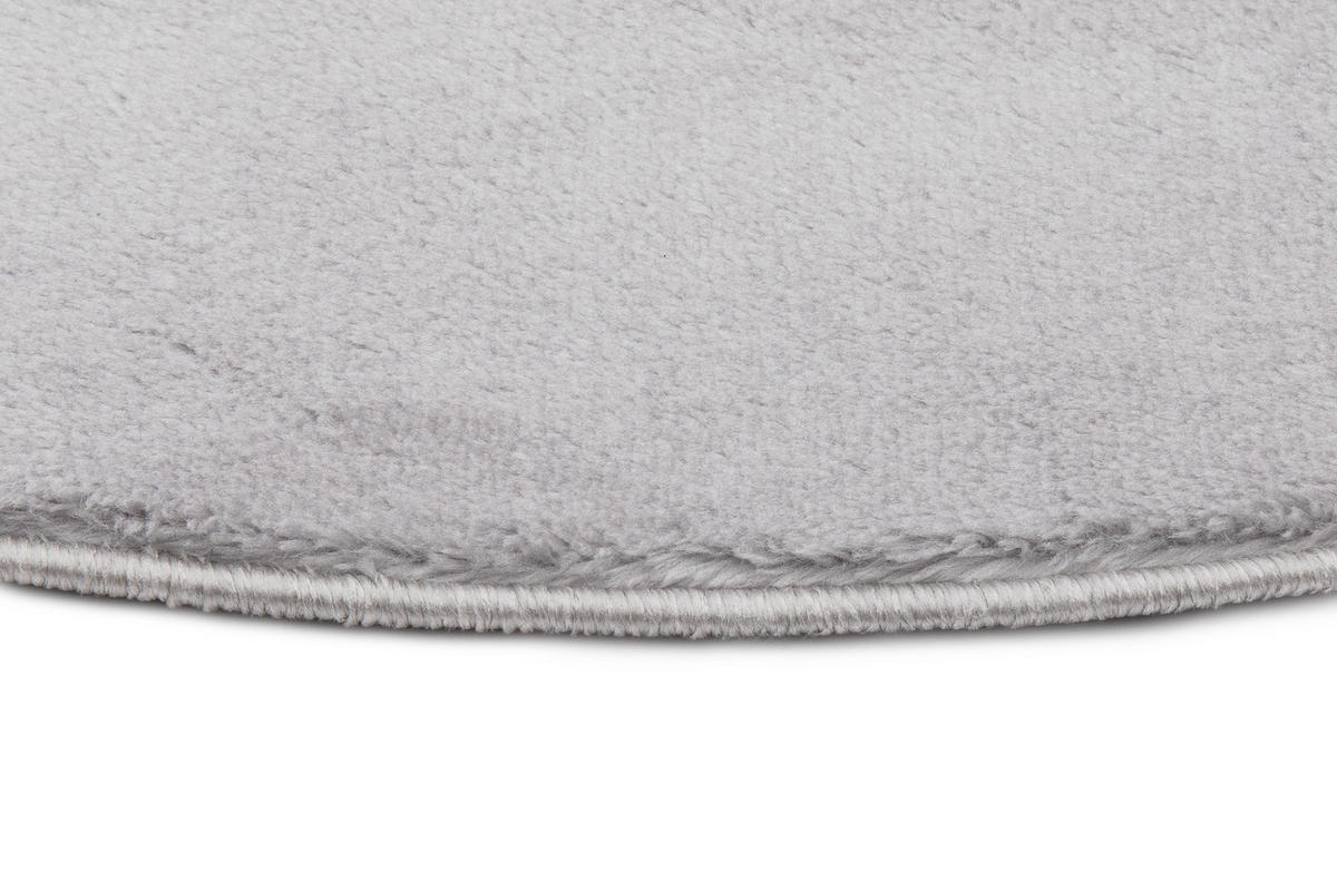 TEPPICH CUDDLE ROUND Grau 240/240 cm - Grau, Kunststoff (240/240cm) - Tapiso