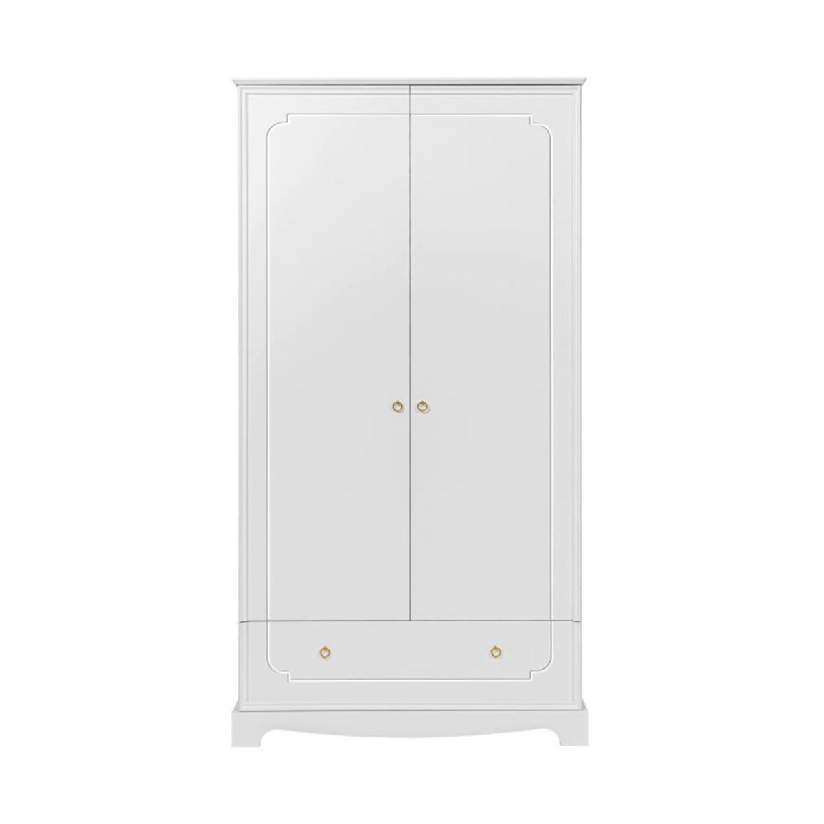 SKRIŇA 2 dvere Royal Biela - biela, kompozitné drevo (103/195/50cm) - Petits-meubles