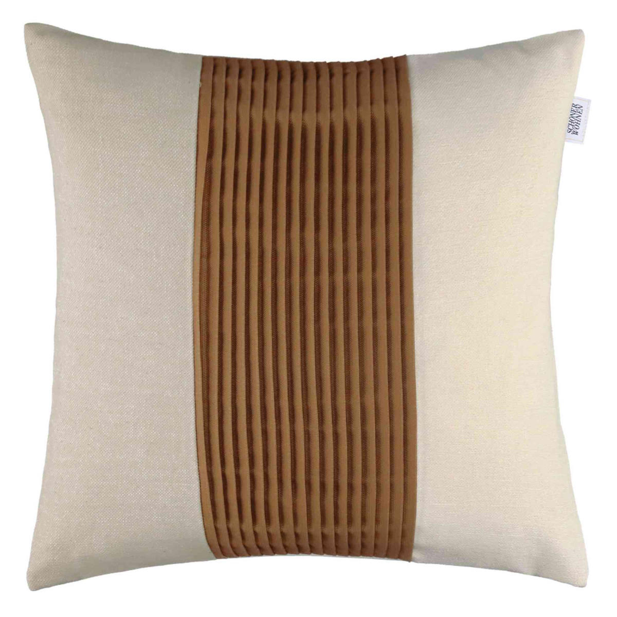 ZIERKISSENHÜLLE DEKOKISSENHÜLLE SCAN - Sandfarben, Textil (45/45cm) - Schöner Wohnen