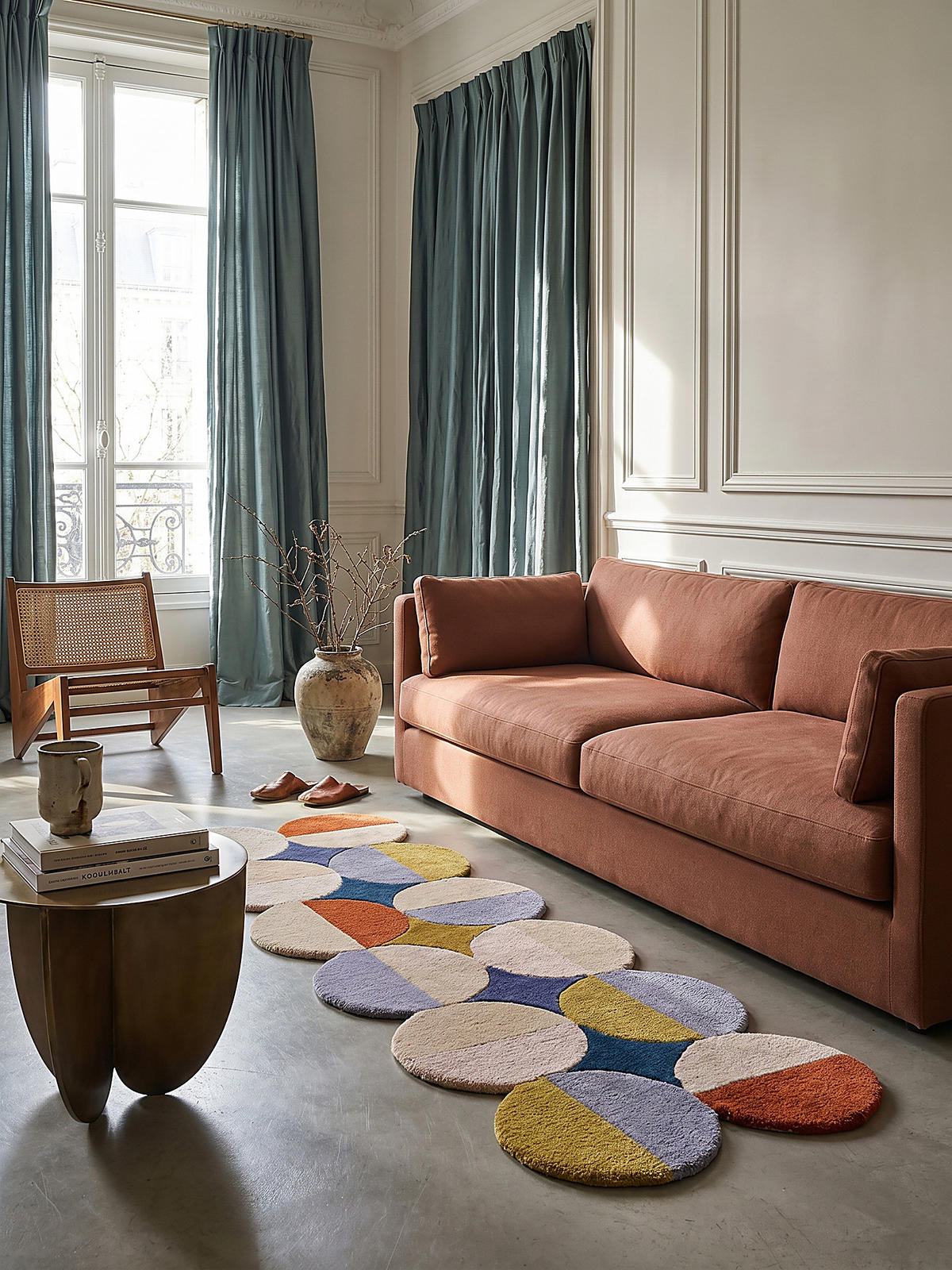 WOLLTEPPICH HALLEIN, mit Wellenmuster, Bunt, 80 x 230 cm - Multicolor, Textil (230/80cm) - KADIMA DESIGN