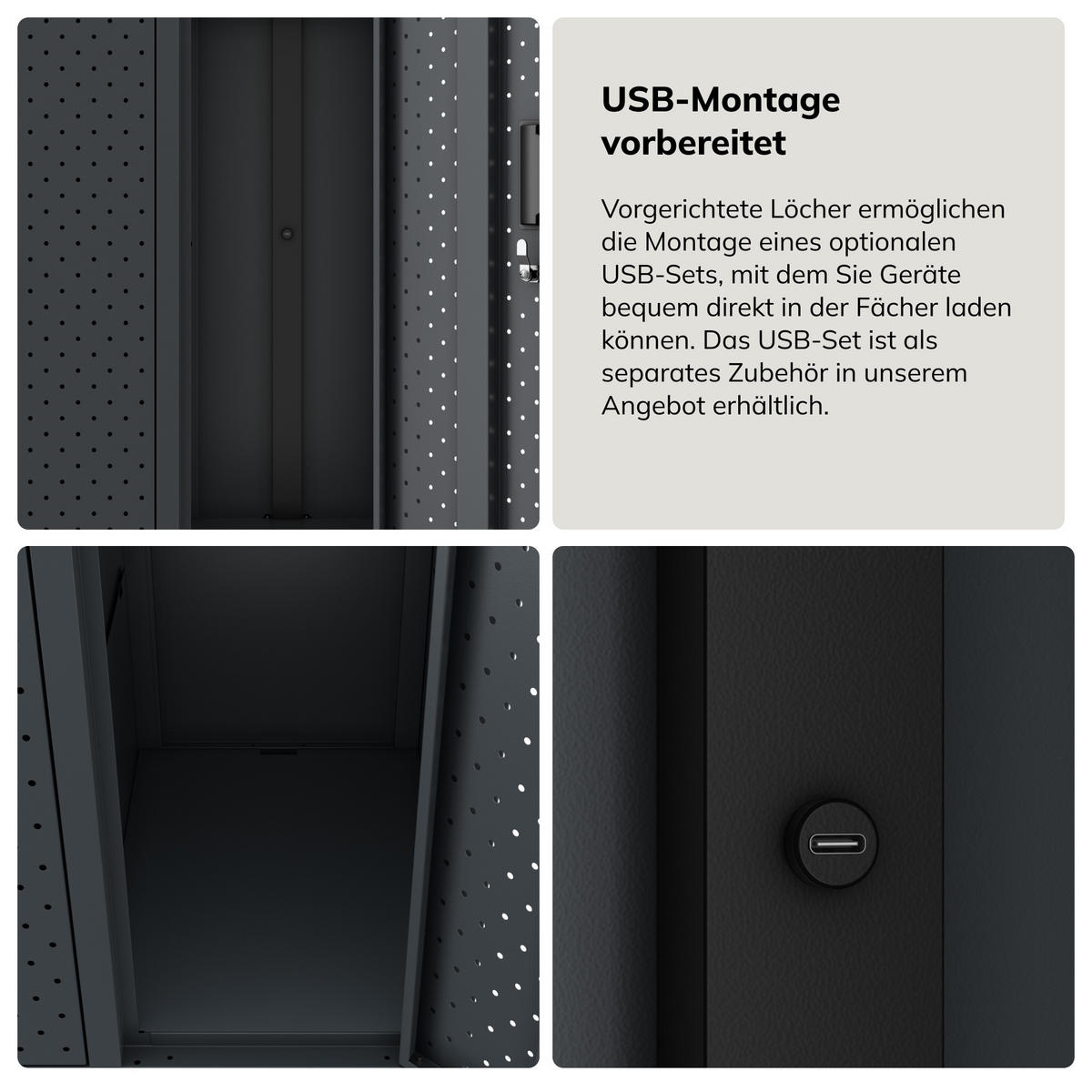 ARBEITSSCHUTZ-KLEIDERSCHRANK BARTEK PRO 172x136x45 cm - Anthrazit, Metall (136/172/45cm) - Jan Nowak