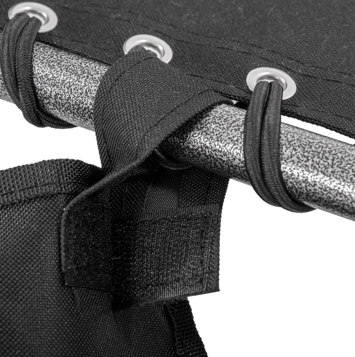 SONNENLIEGE aus Stahl 188x57x30 cm in Schwarz mit 5-fach verstellbarer Rückenlehne - Schwarz, Metall (57/30/188cm) - Modfu