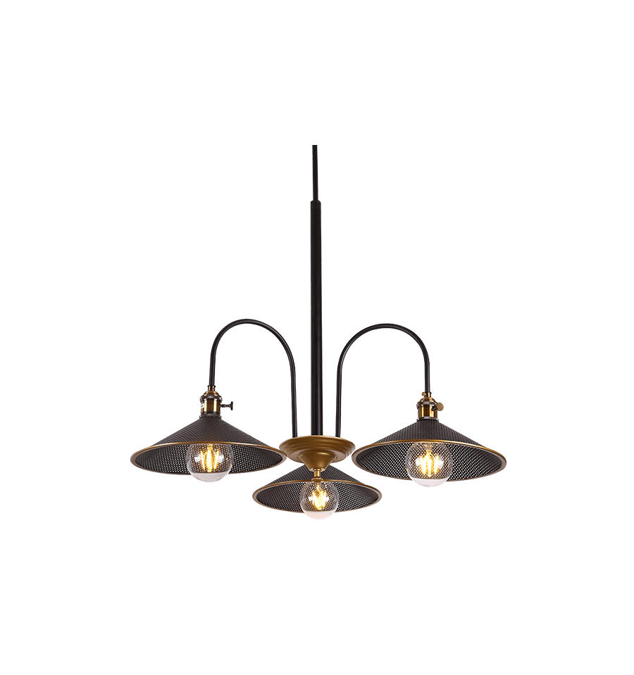 HÄNGELEUCHTE HYPNOS, Gold / Messing, 115cm - Goldfarben, Metall (63/63/115cm) - KOSILUM