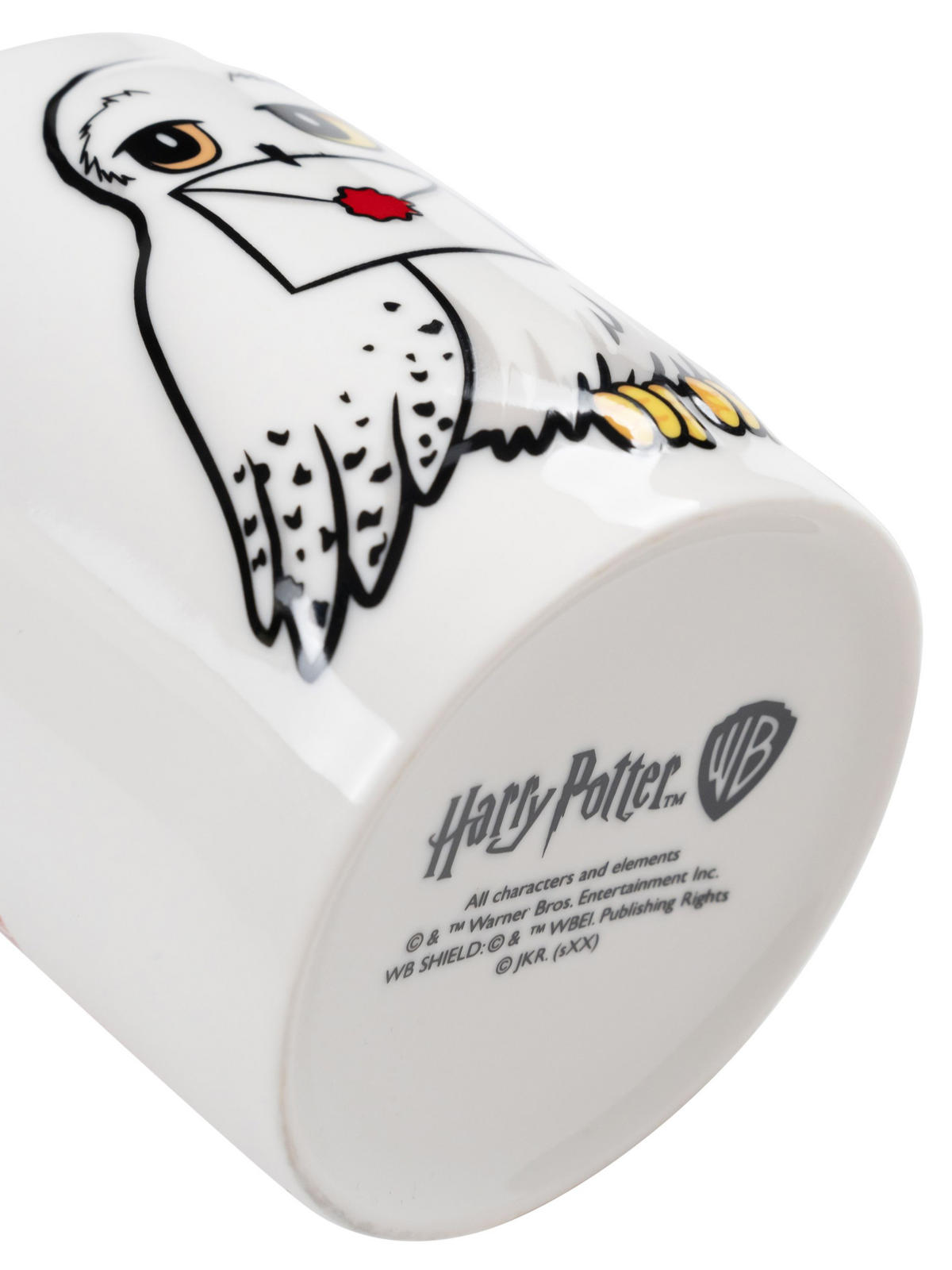 KAFFEEBECHER Harry Potter 3D Hedwig Weiß/Rot 320 ml - Multicolor, Keramik (0.32L) - United Labels