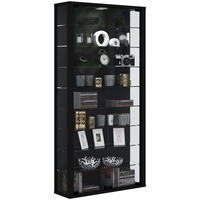VITRINE Schwarz - Schwarz, Holzwerkstoff (59/113/18cm) - ebuy24