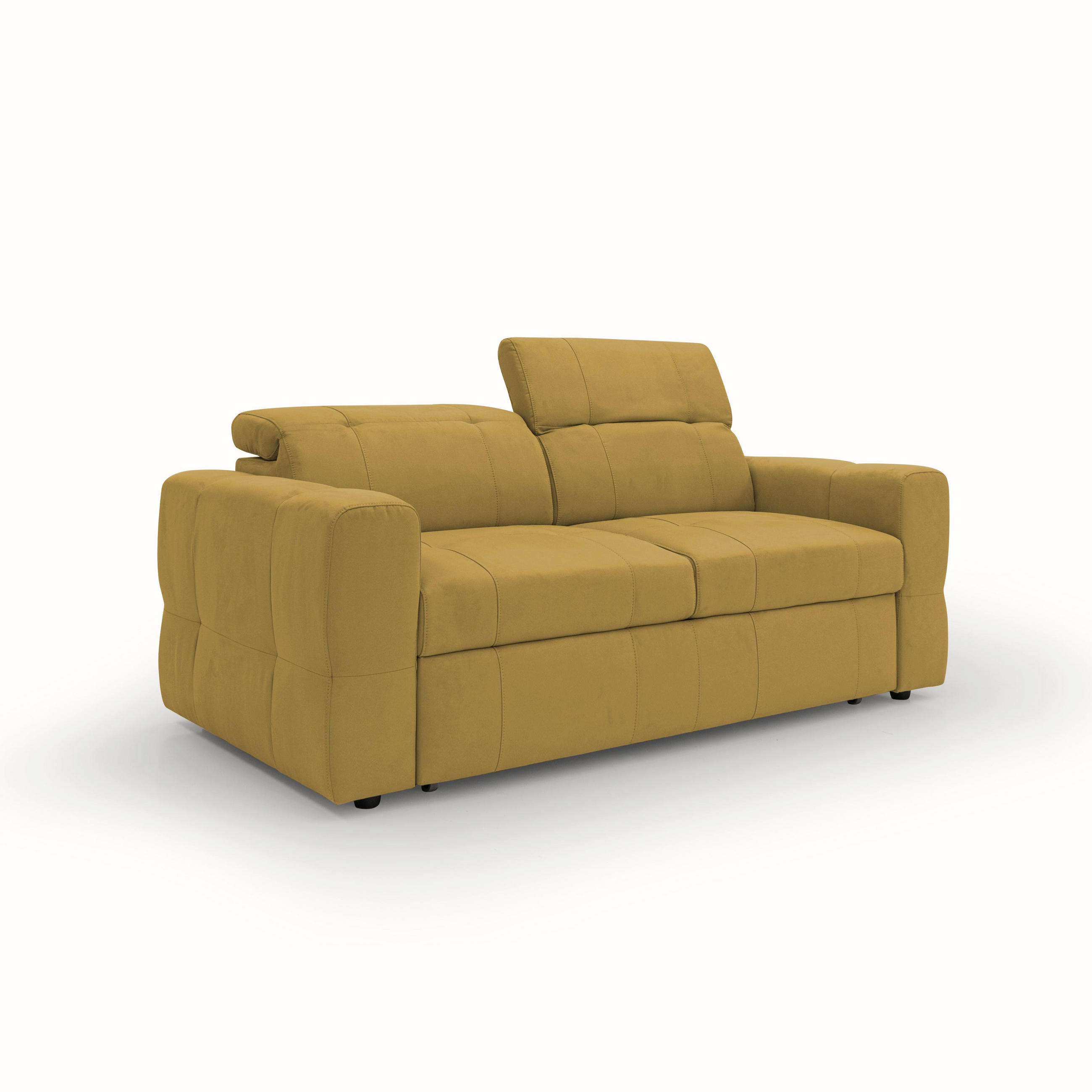 Divani.store Schlafsofa Gelb 193x80x97 cm