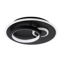 LED-DECKENLEUCHTE Peter 31 cm - Schwarz, Kunststoff (31/31/8.5cm) - Nettlife