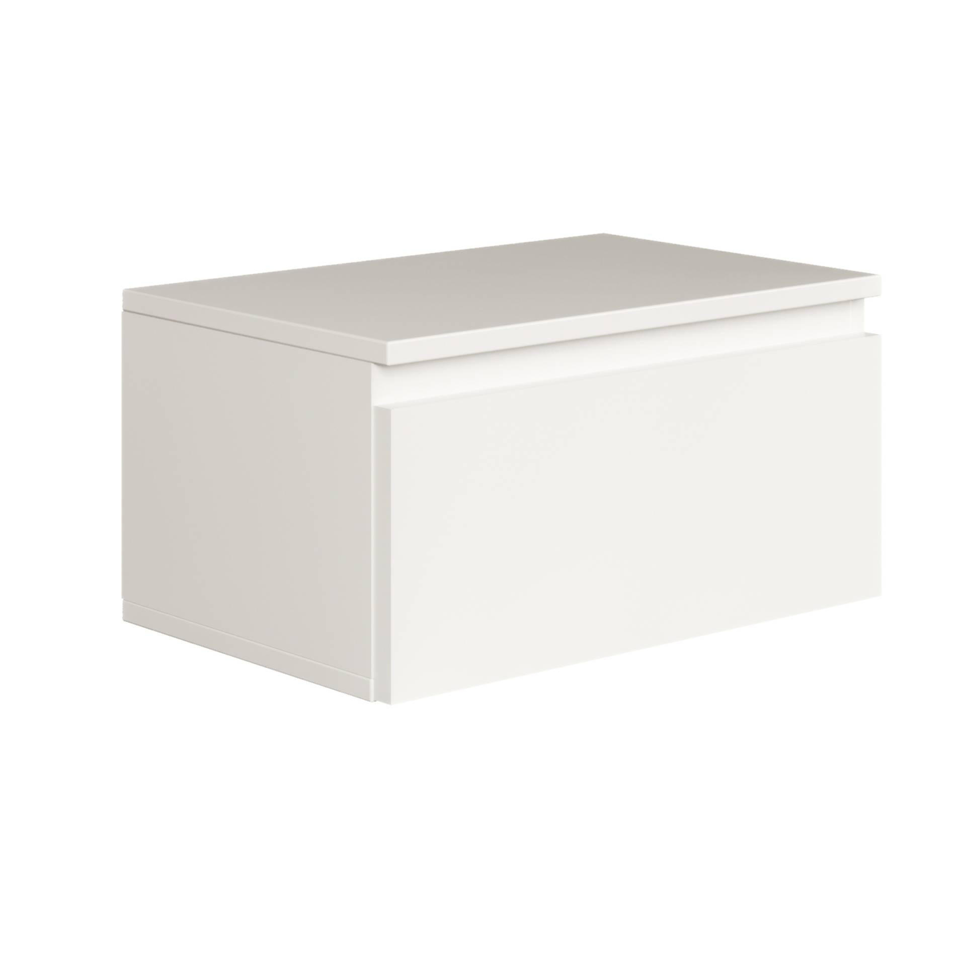 WANDNACHTTISCH Bemmi Weiß 49 cm - Weiß, Holzwerkstoff (48.4/25.4/31.8cm) - Selsey