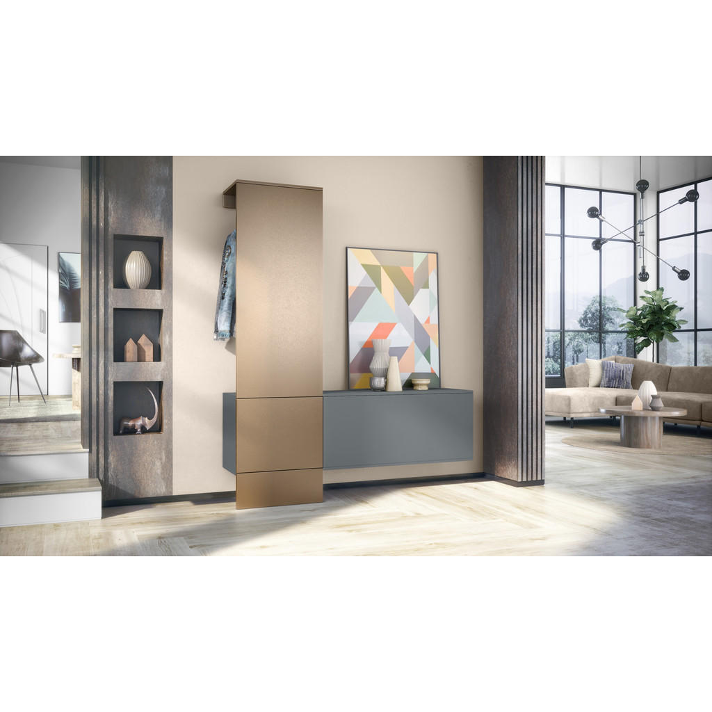Thumbnail - Vladon Garderobe, Bronze, Holzwerkstoff, 156.5x193x35 cm, Garderobe, Garderoben-Sets & Serien, Garderoben-Sets