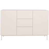 KOMODA Olio 2-dverová 160 cm - kašmírová, kov/kompozitné drevo (160/90/38.6cm) - Selsey