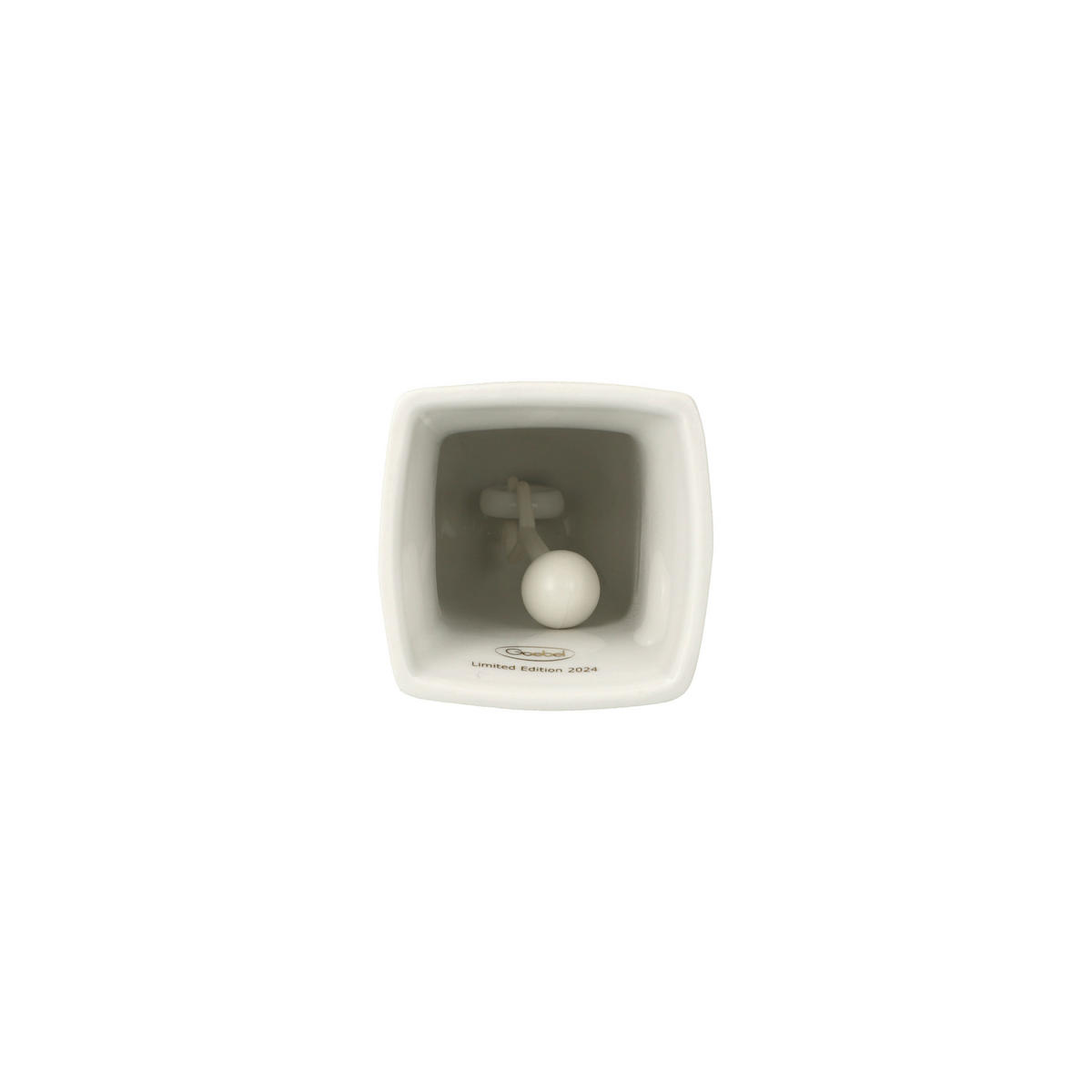 JAHRESGLOCKE 2024, Weihnachtsglocke, Porzellan, Walnuss, 10 cm - Braun, Keramik (5/10/5cm) - Goebel