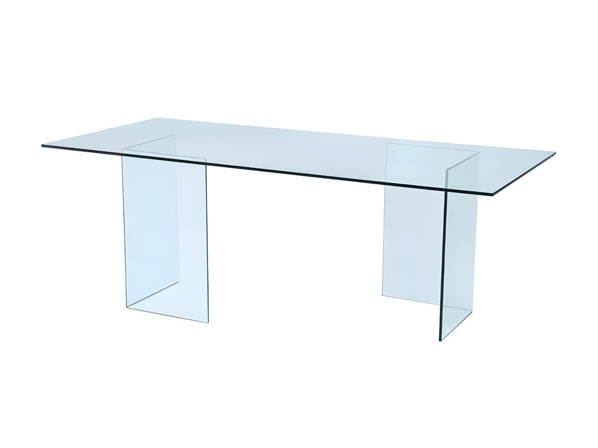 ESSTISCH - 8 Personen - Glas - COLEDON - Transparent, Glas (210/90/75cm) - Vente-Unique