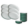 FRÜHSTÜCKSSET Jasper grün 12er Set - Grün, Keramik (1/1/1cm) - Ritzenhoff Breker