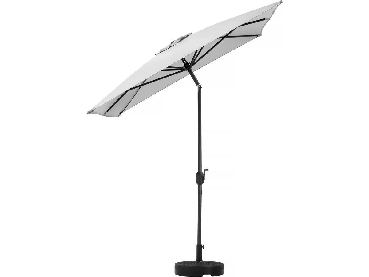 SONNENSCHIRM sol 2 Grau - Grau, Metall (300/200cm) - Habitat Garten