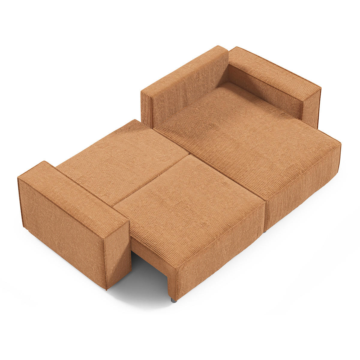 ECKSOFA Isaac 3 Sitzplätze Gelb - Gelb, Holz (257/148cm) - Petits-meubles
