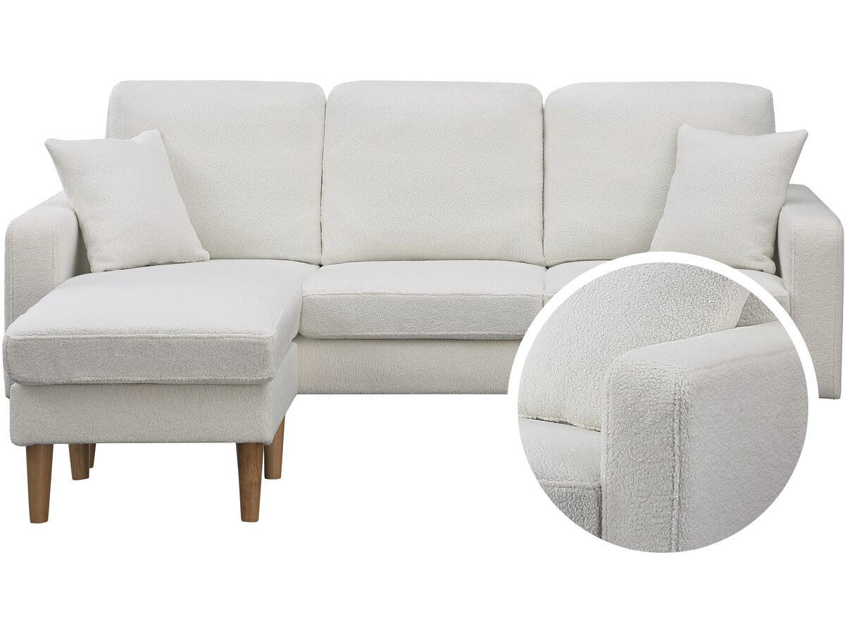 ECKSOFA gabby weiss - Weiß, Textil (75/194cm) - Habitat Garten