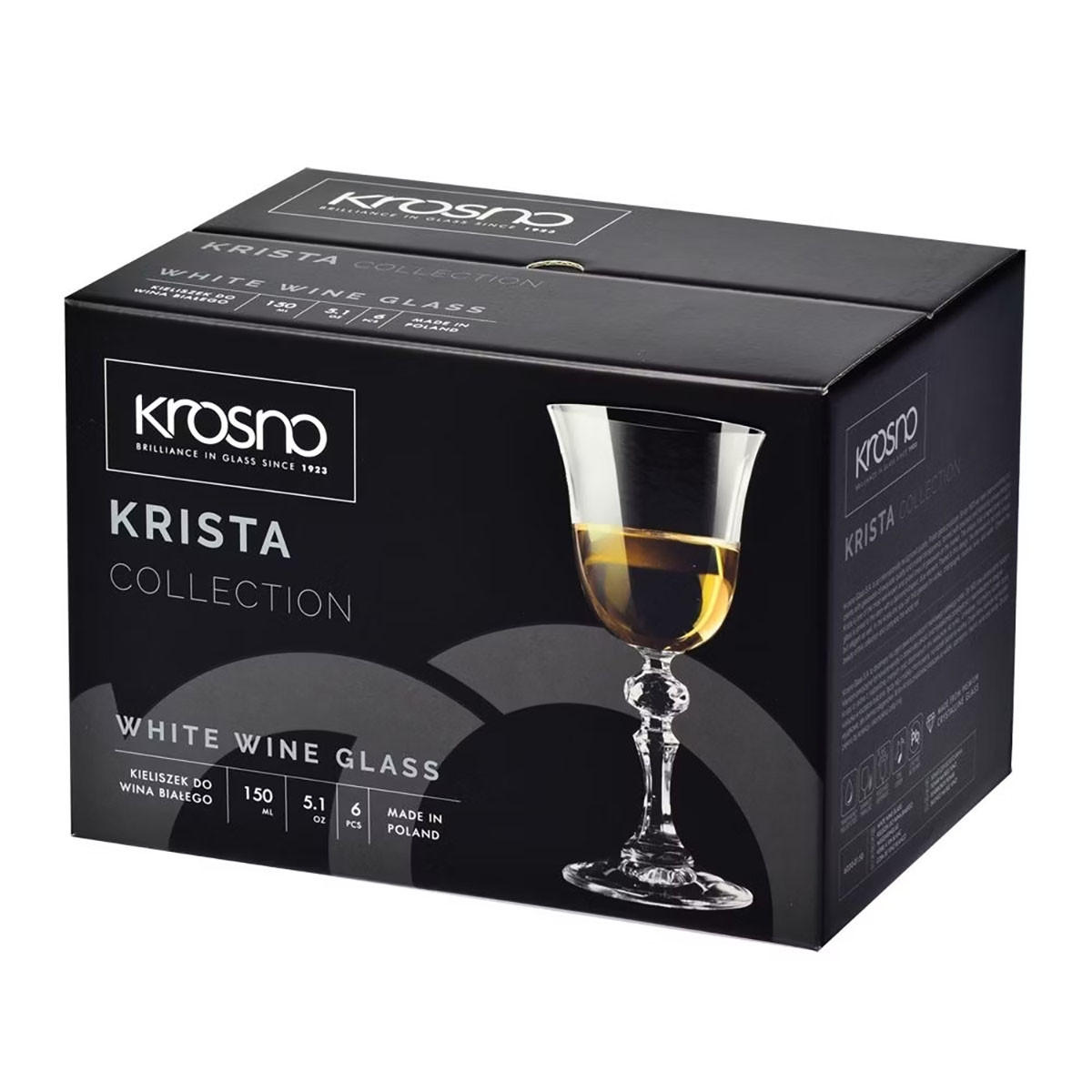 WEISSWEINGLÄSER 6er-Set 150 ML - Transparent, Glas (0.15L) - Krosno Glass