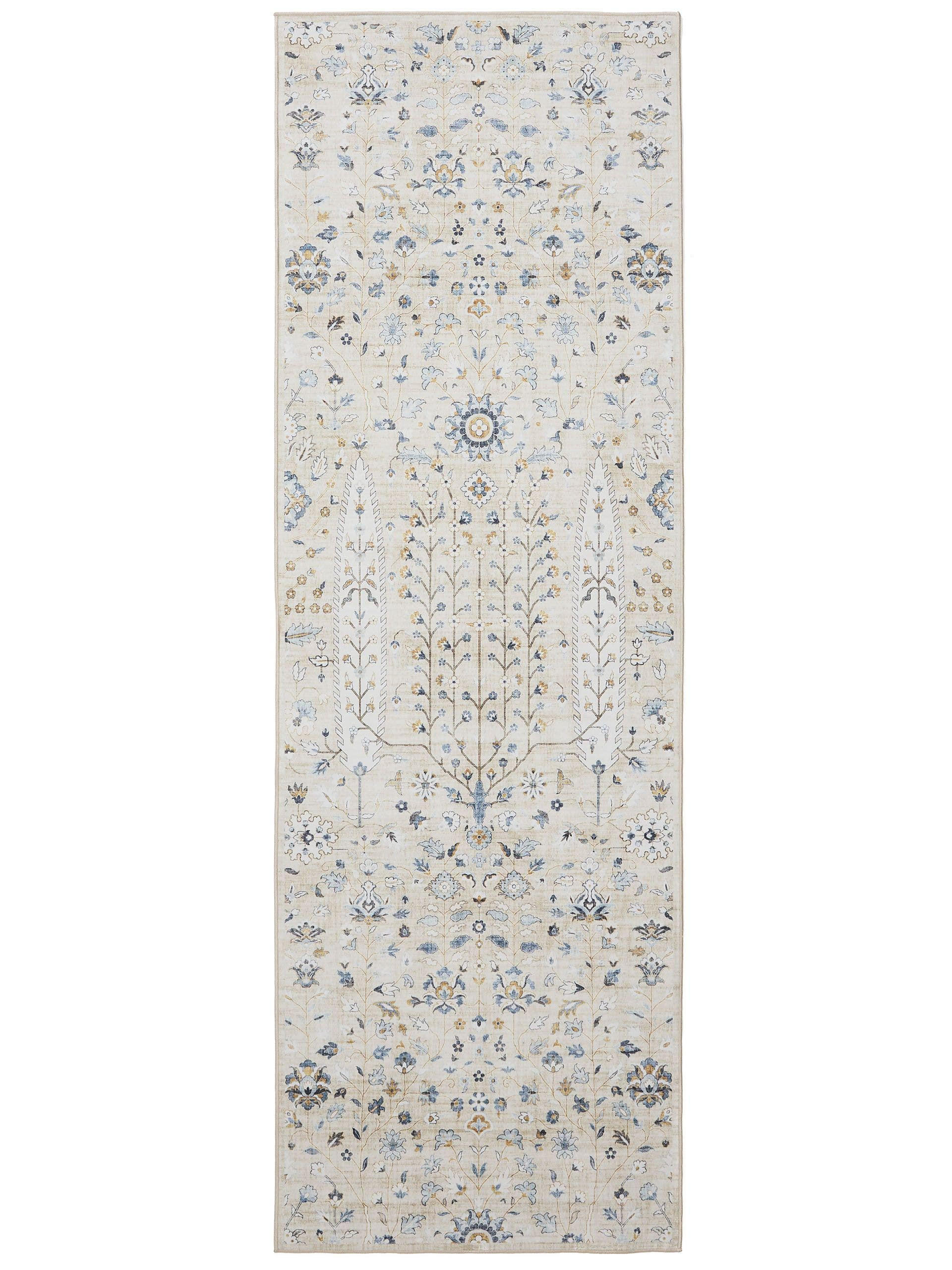 VINTAGE-LÄUFER George waschbar 80x240 cm - Beige, Kunststoff (80/240cm) - benuta
