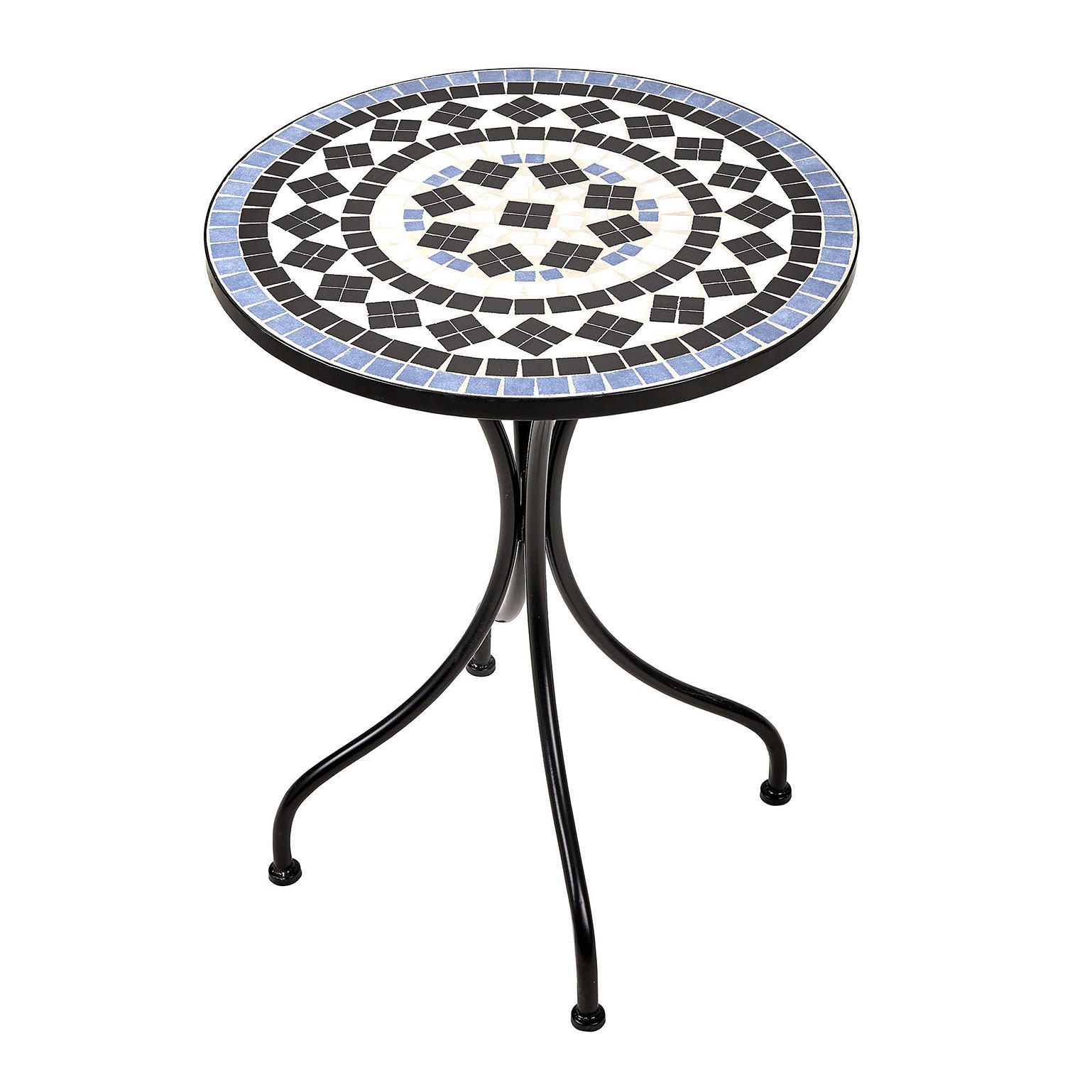 Butlers BEISTELLTISCH Blau 55cm × 55cm × 73cm