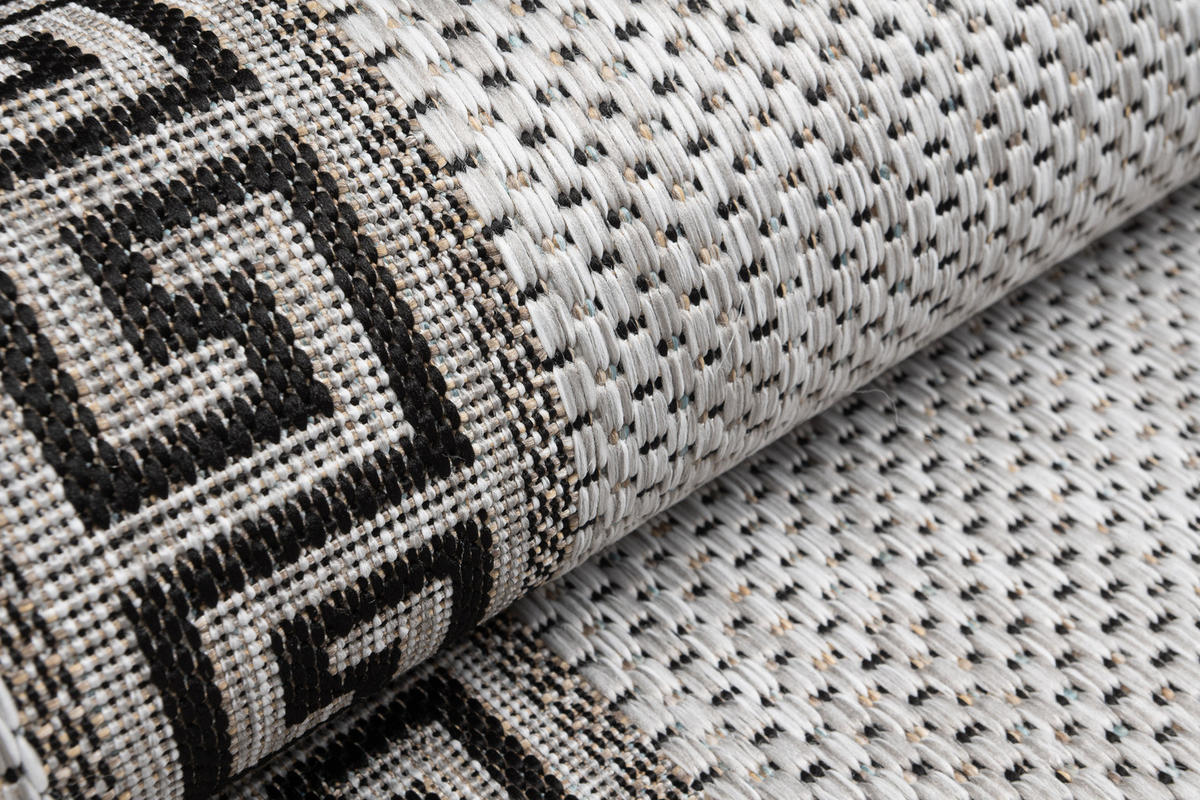 LÄUFER MELISSA Grau Modern Geometrisch 100/1300 cm - Grau, Textil (100/1300cm) - Tapiso