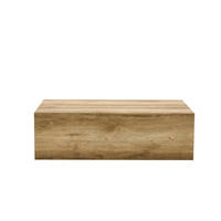 KONFERENČNÍ stolek 90/50/30 cm světlé dřevo z MDF bez montáže s protiskluzovými podložkami - přírodní, kompozitní dřevo (90/50/30cm) - OKWISH