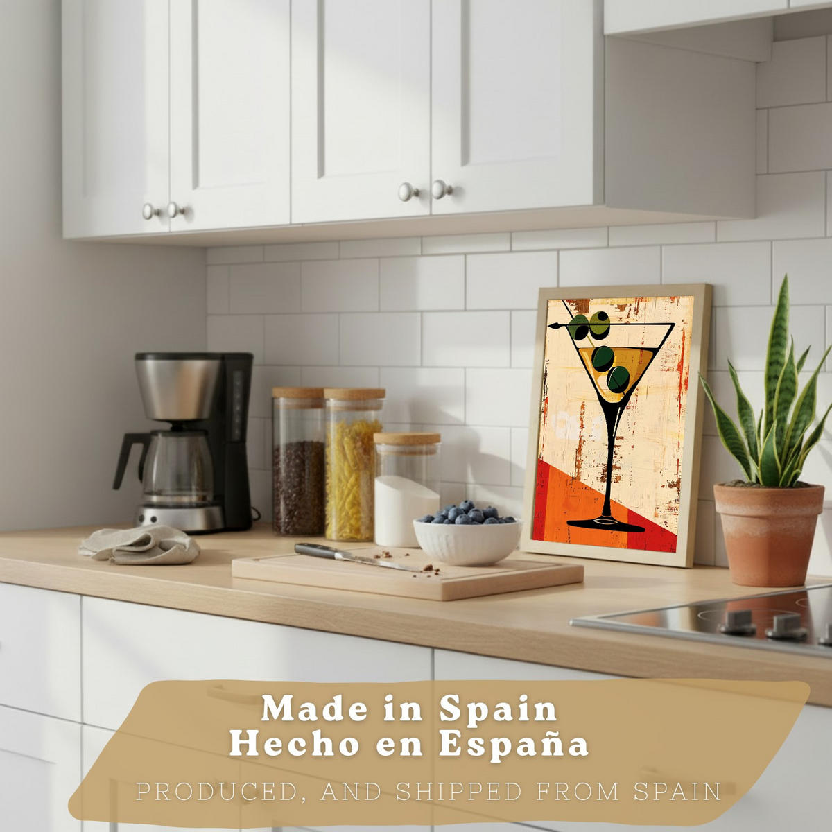 PLAKAT Sada 3 Retro 3 A4 Černý rám - černá, papír (29.7/1/21cm) - Nacnic