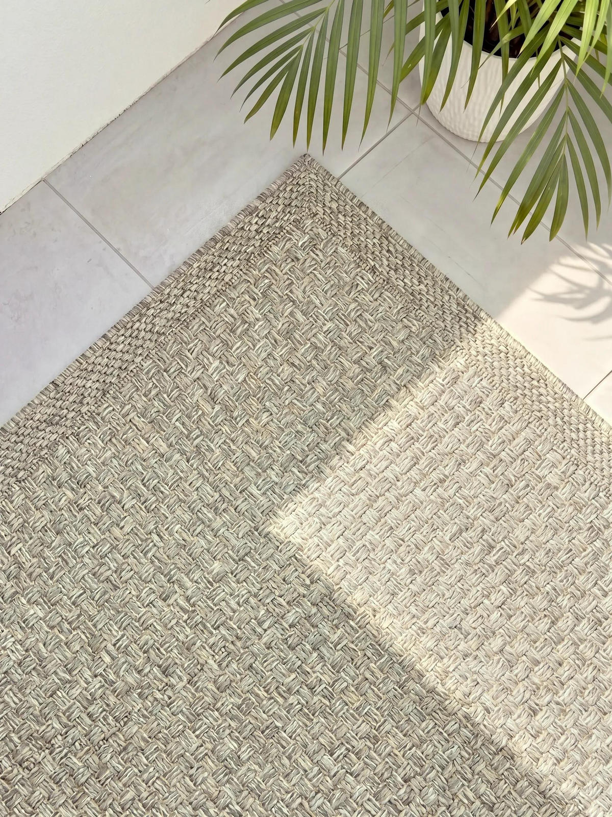 OUTDOORLÄUFER Iowa Dunkelgrau 80/300 cm - Dunkelgrau, Kunststoff/Textil (80/300cm) - benuta