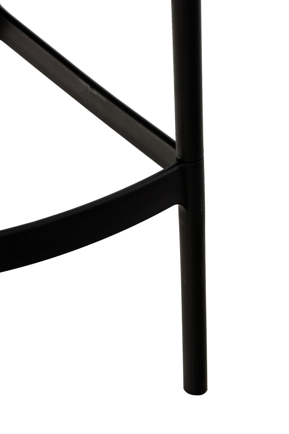 BARHOCKER 2er Set Kunststoff schwarz - Schwarz, Kunststoff (45/105/53cm) - CLP