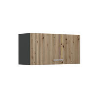 DULAP DE PERETE R-Line, Stejar artizanal/antracit, 80 cm Plat - stejar Artisan/antracit, compozit lemnos (80/40/31cm) - Vicco