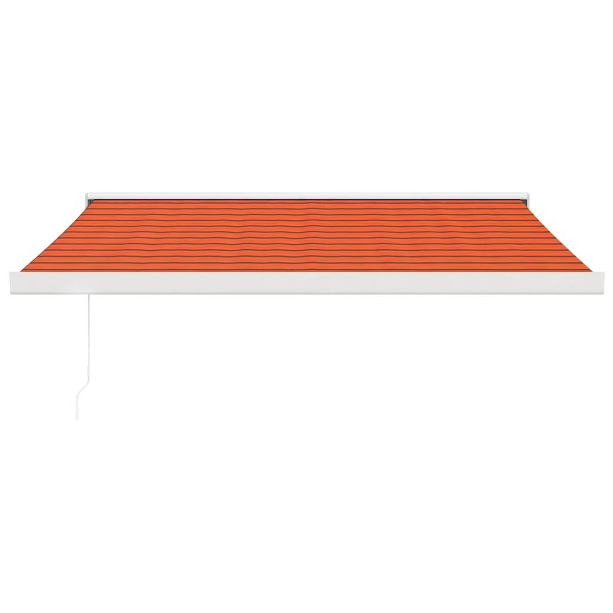 MARKISE Einziehbar Orange und Braun 3x2,5 m Stoff - Multicolor, Textil (300/250/300cm) - furnicato