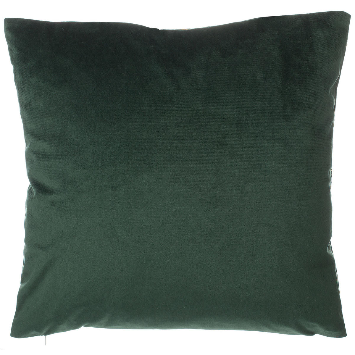 DEKOKISSEN 2er-Set Dunkelgrün 45/45 cm Freesia - Dunkelgrün, Textil (45/45cm) - Beliani