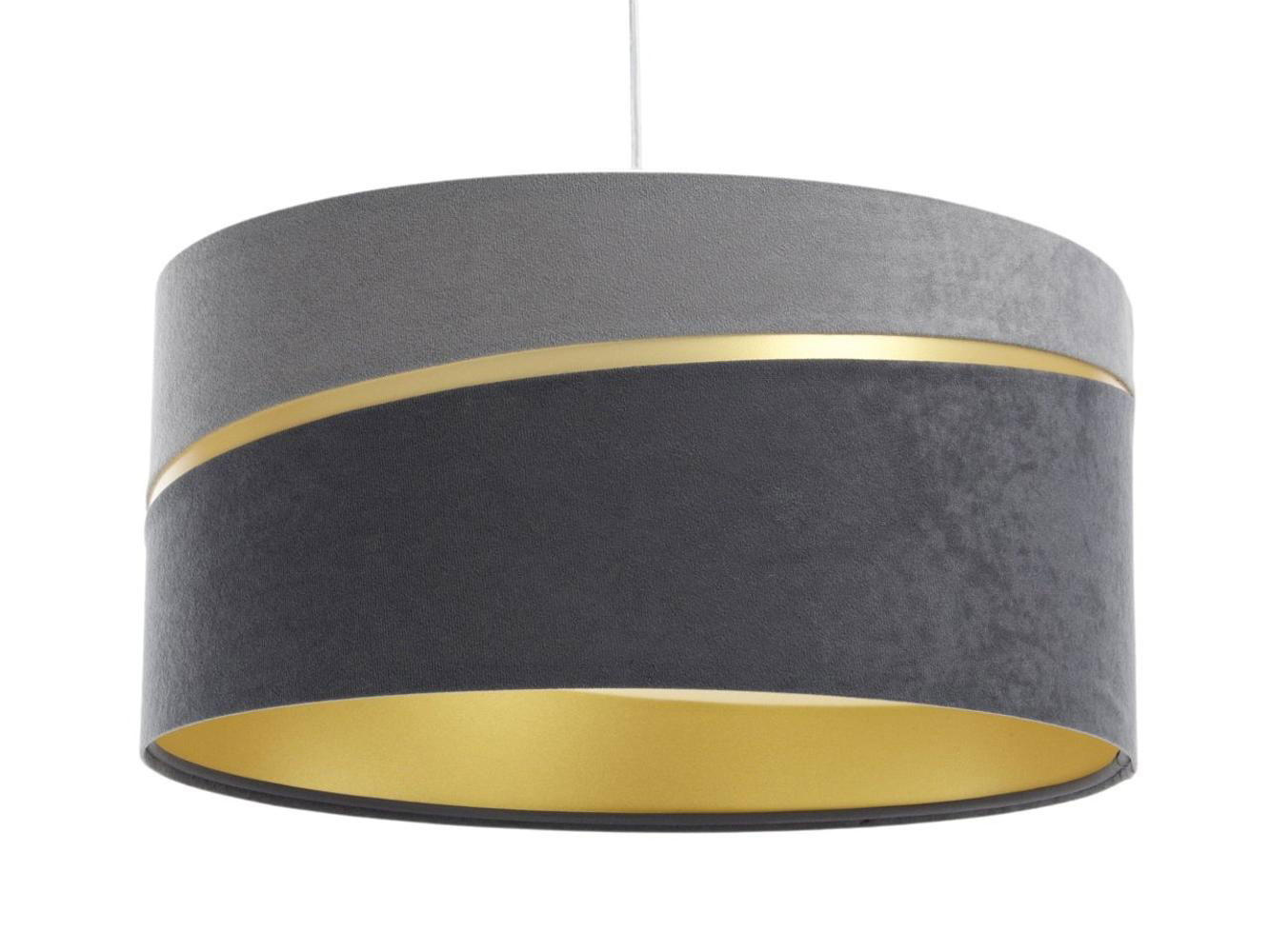 HÄNGELEUCHTE Grau 50/25 cm - Goldfarben/Grau, Kunststoff (50/0.4/25cm) - ONZENO