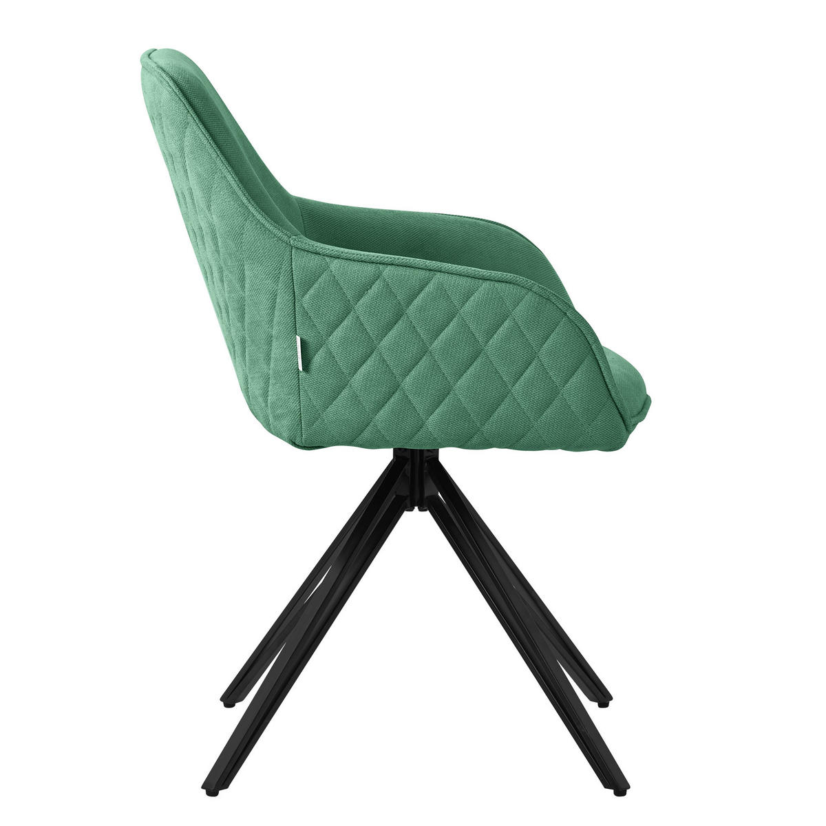 ESSZIMMERSTUHL 4er Set grün - Grün, Textil (61/84.5/57cm) - ML-DESIGN