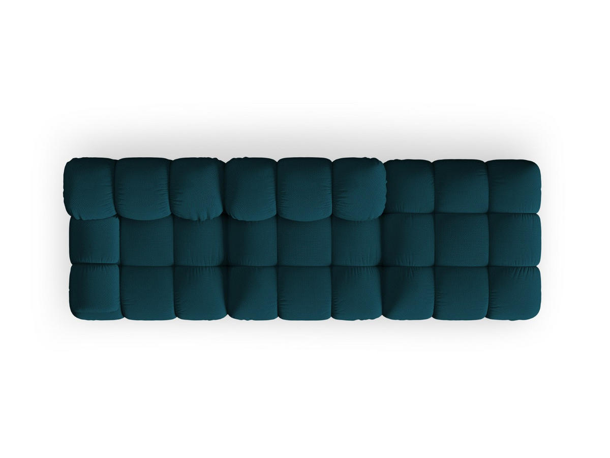 SOFA modular rechts Bellis aus 3D-Stoff marineblau 4 Sitzplätze - Blau, Textil (282/70/94cm) - Micadoni