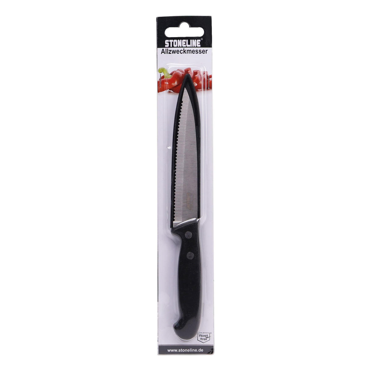 ALLZWECKMESSER - Schwarz, Metall (23cm) - Stoneline