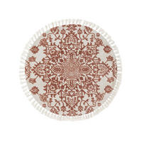 TEPPICH Runder Teppich Elias Terracotta - Braun, Textil (150/1cm) - KUNSTLOFT