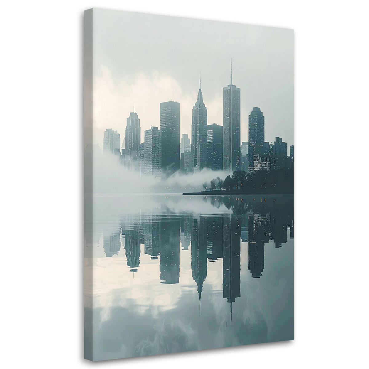 LEINWANDBILD Städte & Architektur 20x30cm - Blau, Textil (20/30cm) - Feeby
