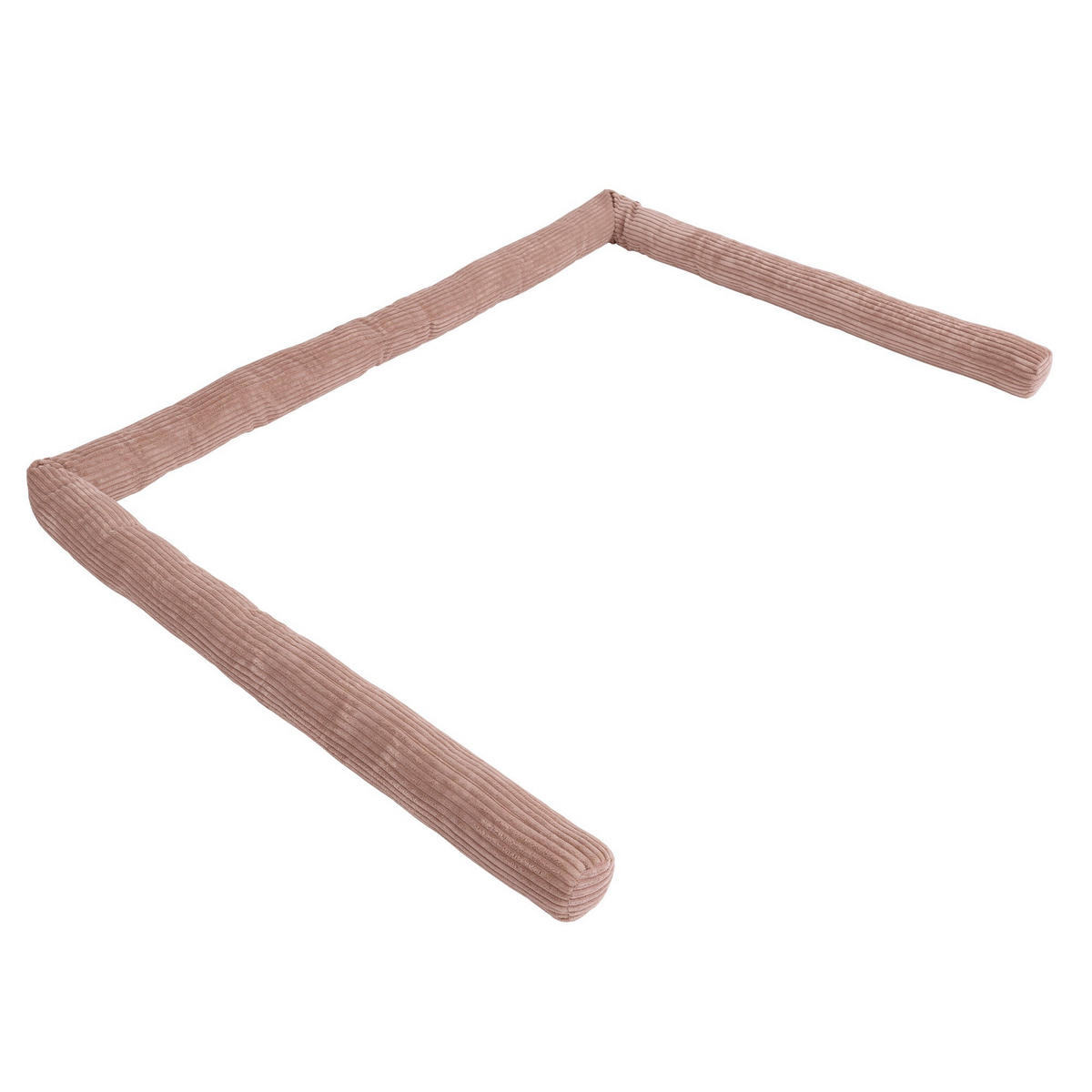 BETTUMRANDUNGSSCHUTZ Bettschlange aus Cord, 300 cm, Puderrosa - Pink, Textil - MeowBaby