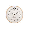 WANDUHR Natural Cuckoo Ø31,5 cm - Weiß, Holz (31.5/31.5/2cm) - Karlsson