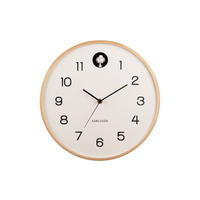 WANDUHR Natural Cuckoo Ø31,5 cm - Weiß, Holz (31.5/31.5/2cm) - Karlsson