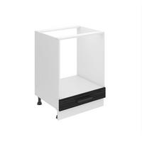 KÜCHENUNTERSCHRANK 60 cm SDP, ohne Arbeitsplatte, ohne Tür, Königliches Ebenholz - Schwarz, Holz (60/82/51.6cm) - B BELINI GROUP