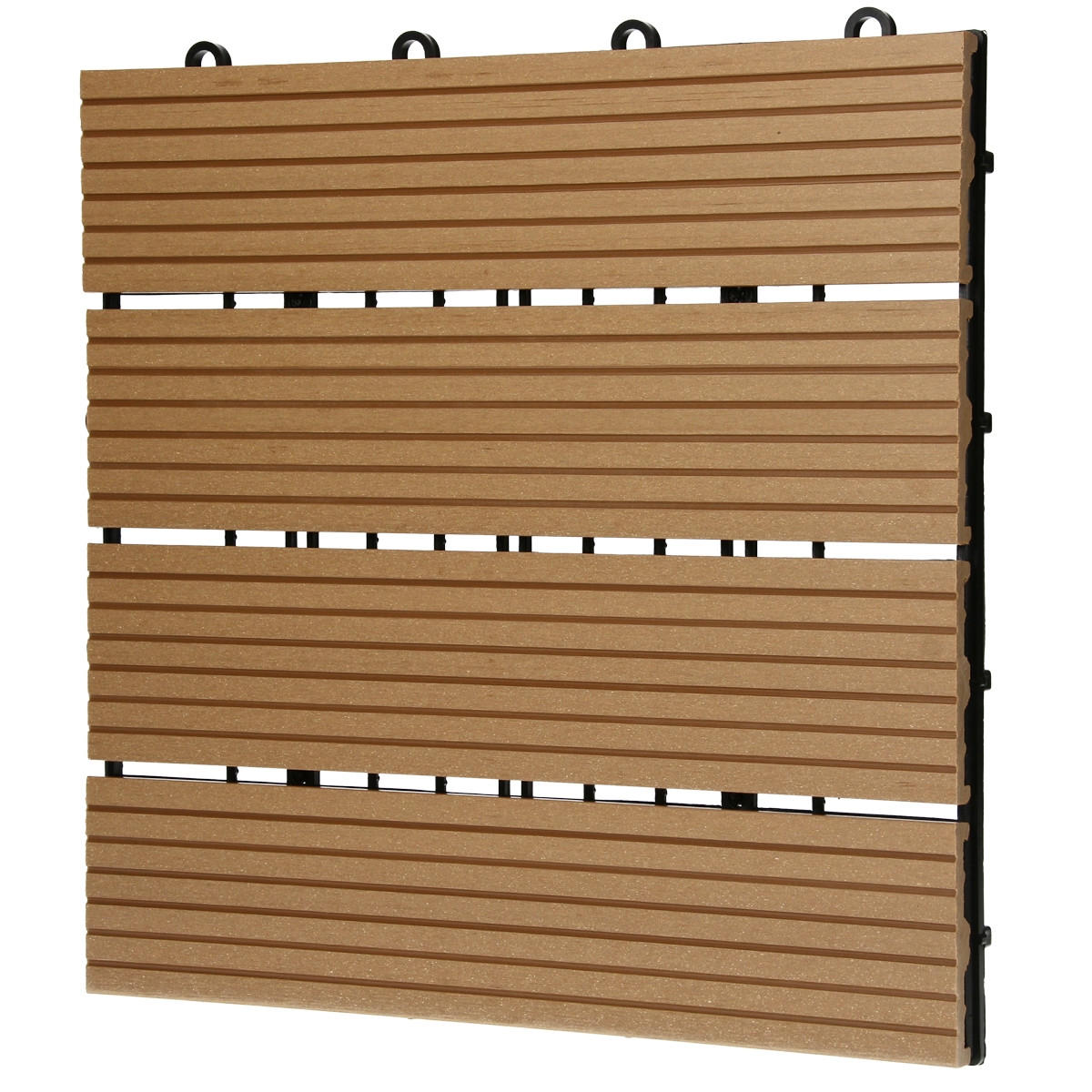 BODENPLATTE - Teakfarben, Holzwerkstoff (30/30/2cm) - ECD-Germany