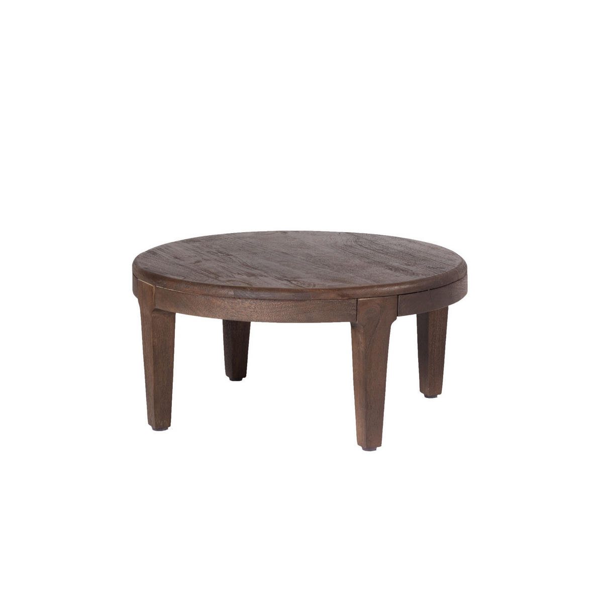 2ER Set runde Couchtische aus Akazienholz, braun - Braun, Holz (77/77/36cm) - Giga Meubel